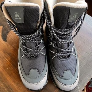 Kamik Women's Gray Winter Boots - Insulated Waterproof Snow Boots